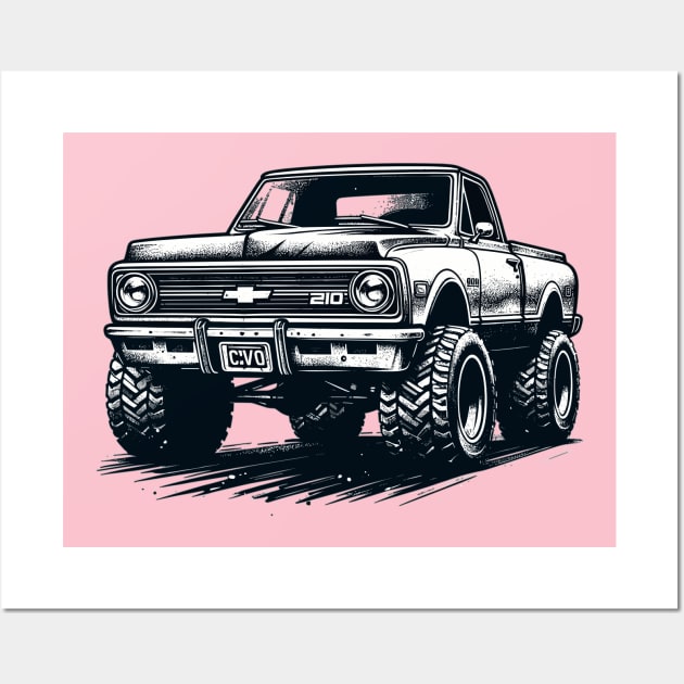 Chevy pickup Wall Art by Vehicles-Art